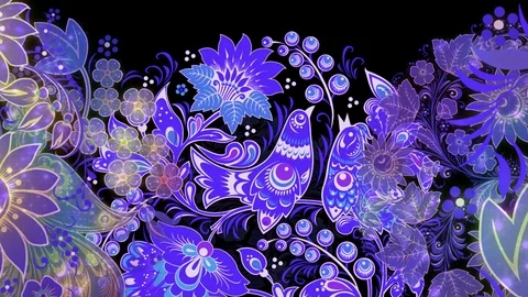 Pattern Hohloma Stock-Footage 125668519