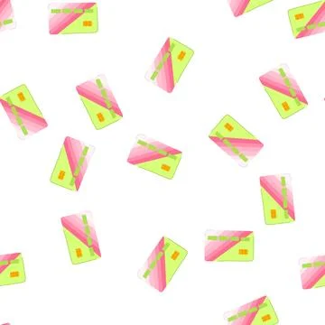 Pattern hold credit card cartoon vector Stock Illustration