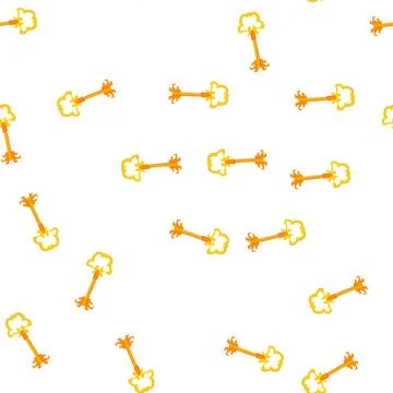 Pattern hole golden key cartoon vector Stock Illustration