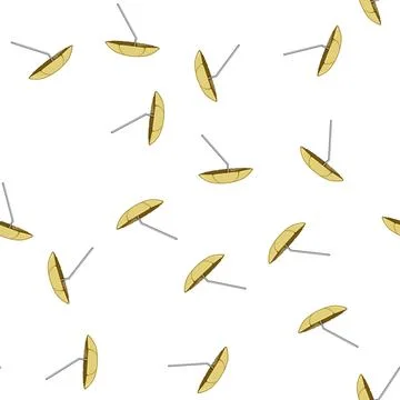 Pattern holiday beach umbrella cartoon vector Stockillustratie