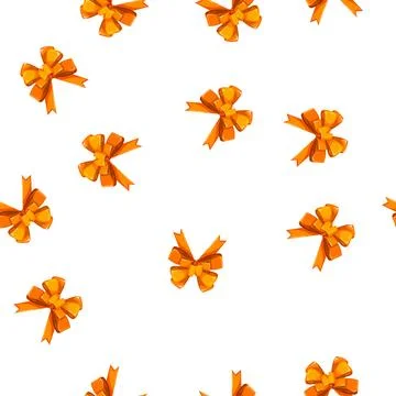 Pattern holiday bow ribbon cartoon vector イラスト素材