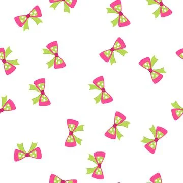 Pattern holiday bright bow cartoon vector Illustrazione stock