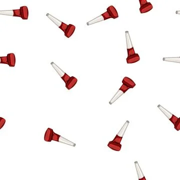 Pattern holiday party whistle cartoon vector イラスト素材