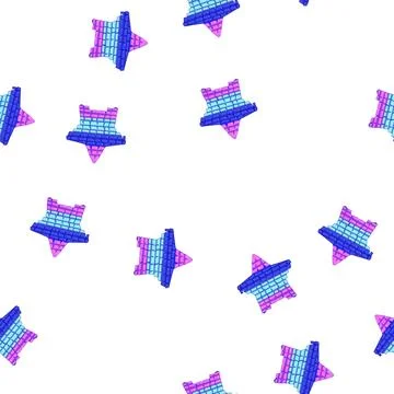 Pattern holiday pinata cartoon vector Stock Illustration
