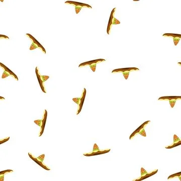 Pattern holiday sombrero cartoon vector 스톡 일러스트