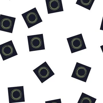 Pattern hologram hud round frame cartoon vector Stock Illustration