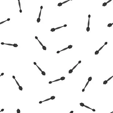 Pattern home door handle cartoon vector Illustration
