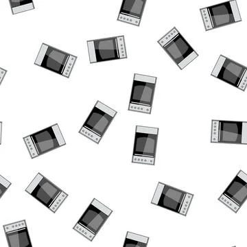 Pattern home kitchen stove cartoon vector Stock Illustration