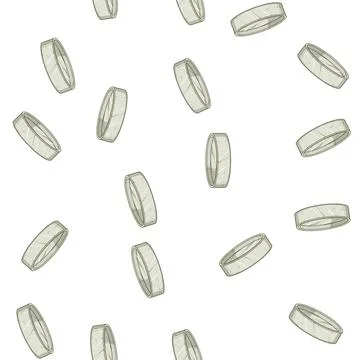 Pattern home marble coaster cartoon vector 库存插图