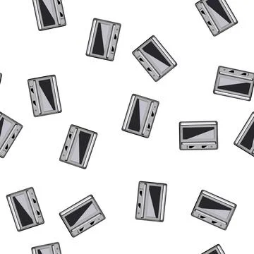 Pattern home oven kitchen cartoon vector Stock Illustration