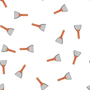 Pattern home paint scraper cartoon vector Stock Illustration