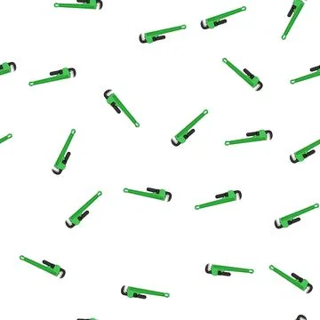 Pattern home pipe wrench cartoon vector Stock Illustration