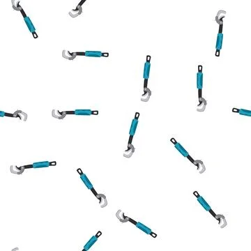 Pattern home pipe wrench cartoon vector 스톡 일러스트