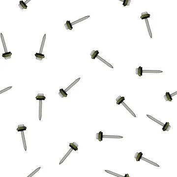 Pattern home roofing screw cartoon vector Stock Illustration