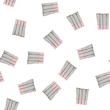 Pattern home shower bathroom curtain cartoon vector Stock Illustration
