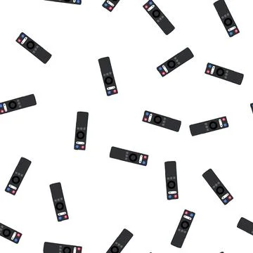 Pattern home tv remote cartoon vector Stockillustratie