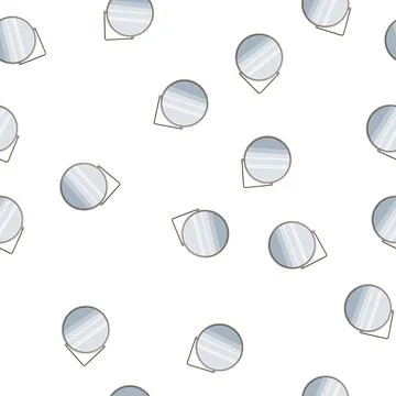 Pattern home wall mirror cartoon vector イラスト素材