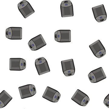 Pattern homemade bread maker cartoon vector 库存插图