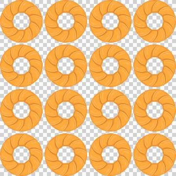 Pattern homemade cookie different taste in pastry biscuit Stock Illustration