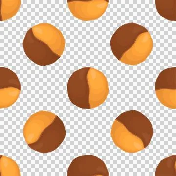 Pattern homemade cookie different taste in pastry biscuit Stock Illustration