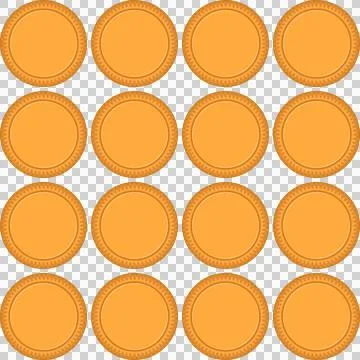 Pattern homemade cookie different taste in pastry biscuit Stock Illustration