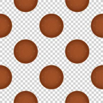 Pattern homemade cookie different taste in pastry biscuit Stock Illustration