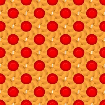 Pattern homemade cookie different taste in pastry biscuit Stockillustratie