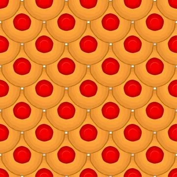 Pattern homemade cookie different taste in pastry biscuit Stock Illustration