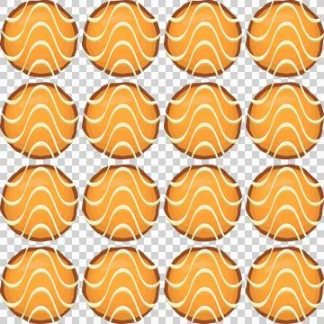 Pattern homemade cookie different taste in pastry biscuit Stock Illustration