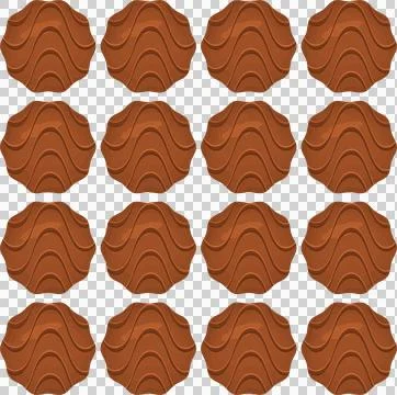 Pattern homemade cookie different taste in pastry biscuit Stockillustratie
