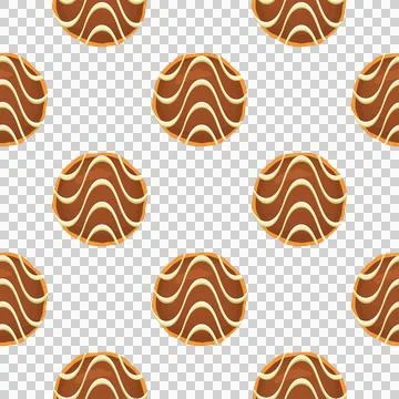 Pattern homemade cookie different taste in pastry biscuit Stock Illustration