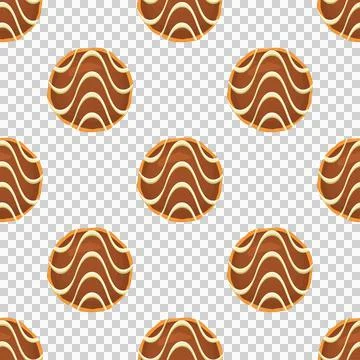 Pattern homemade cookie different taste in pastry biscuit Stock Illustration