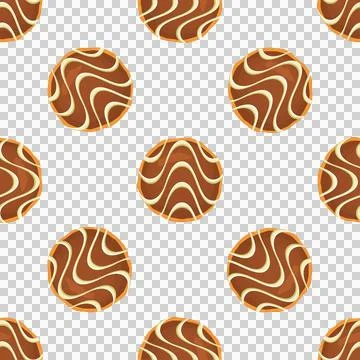 Pattern homemade cookie different taste in pastry biscuit Stock Illustration