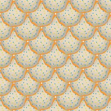 Pattern homemade cookie different taste in pastry biscuit Stock Illustration