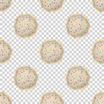 Pattern homemade cookie different taste in pastry biscuit Illustrazione stock