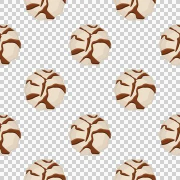 Pattern homemade cookie different taste in pastry biscuit Stock Illustration