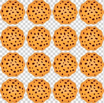 Pattern homemade cookie different taste in pastry biscuit Illustrazione stock