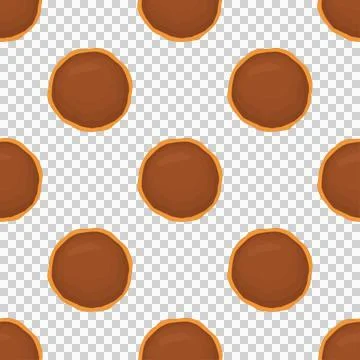 Pattern homemade cookie different taste in pastry biscuit Stock Illustration