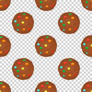 Pattern homemade cookie different taste in pastry biscuit Stock Illustration