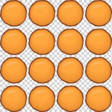 Pattern homemade cookie different taste in pastry biscuit Stock Illustration