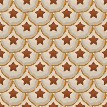 Pattern homemade cookie different taste in pastry biscuit Stock Illustration