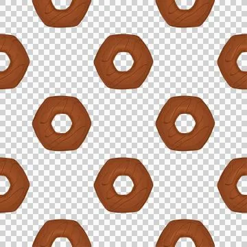 Pattern homemade cookie different taste in pastry biscuit Stock Illustration