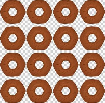 Pattern homemade cookie different taste in pastry biscuit Stock Illustration