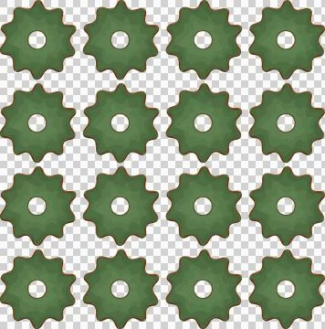 Pattern homemade cookie different taste in pastry biscuit Stock Illustration