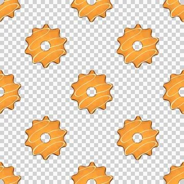 Pattern homemade cookie different taste in pastry biscuit Stock Illustration