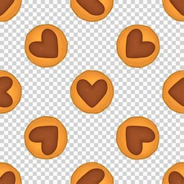 Pattern homemade cookie different taste in pastry biscuit Illustrazione stock