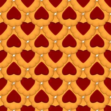 Pattern homemade cookie different taste in pastry biscuit 스톡 일러스트
