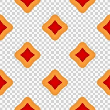 Pattern homemade cookie different taste in pastry biscuit Stock Illustration