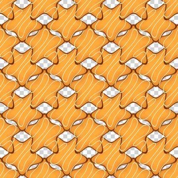 Pattern homemade cookie different taste in pastry biscuit Stock Illustration