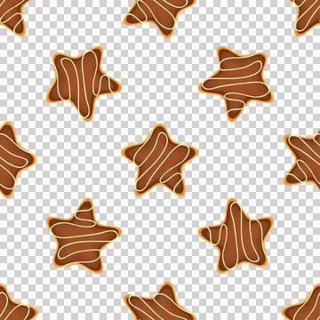Pattern homemade cookie different taste in pastry biscuit Stock Illustration